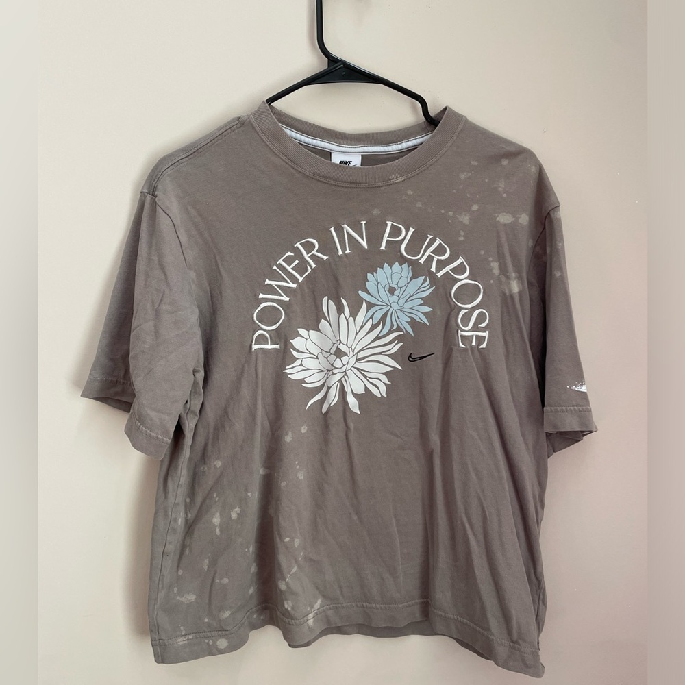 Nike Brown/Grey Graphic T-Shirt